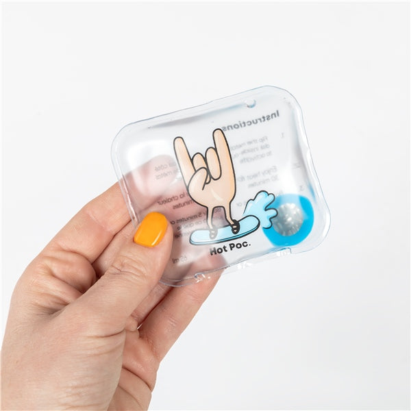 HOT POC 4 Regular with Ski/Hike/Surf/Snow illustration + silicon disc