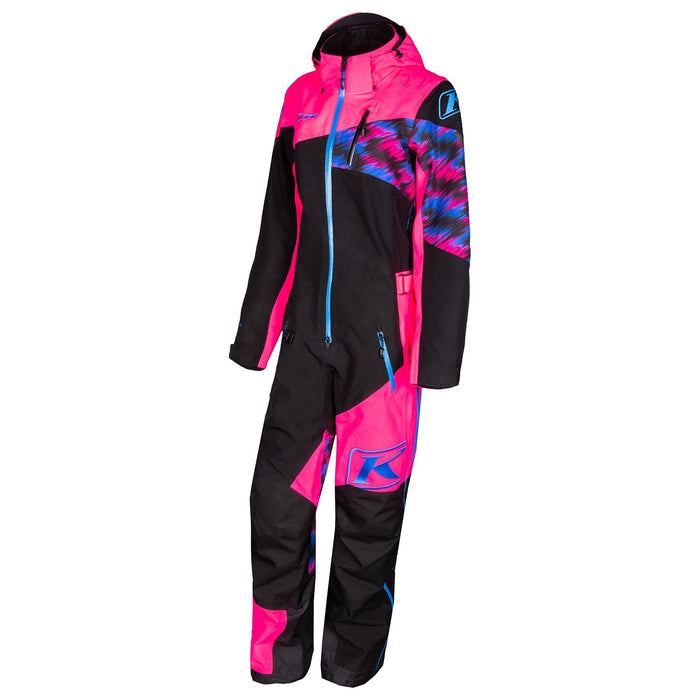 KLIM Ripsa One-Piece in Knockout Pink - Electric Blue Lemonade 2021