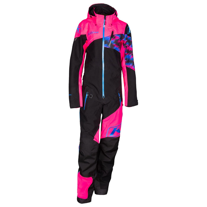 KLIM Ripsa One-Piece in Knockout Pink - Electric Blue Lemonade 2021