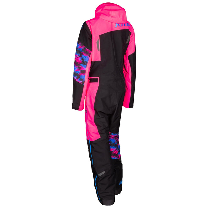 KLIM Ripsa One-Piece in Knockout Pink - Electric Blue Lemonade 2021