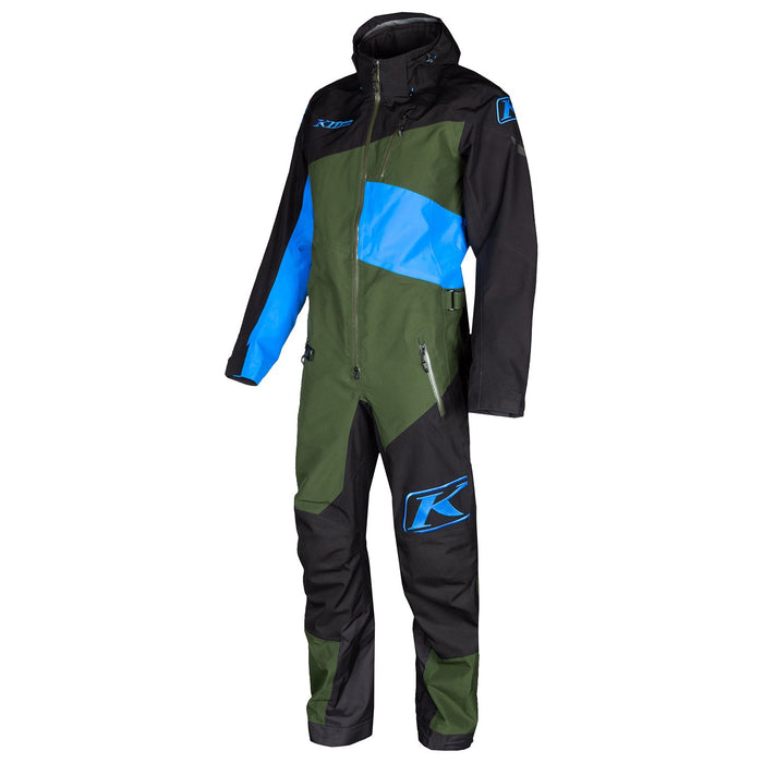 KLIM Ripsa One-Piece in  Kombu Green - Electric Blue Lemonade 2021