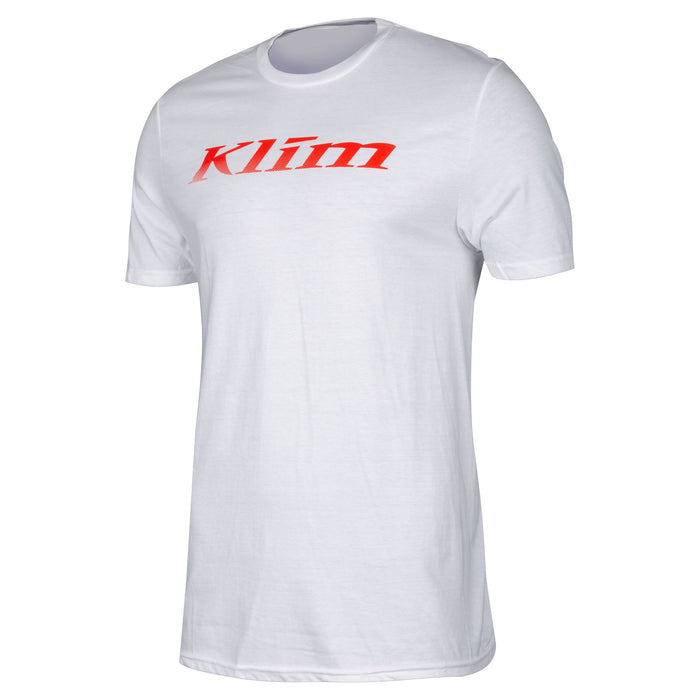 Klim Draft Short Sleeve Tee in White -  Red