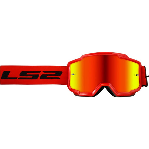 LS2 CHARGER PLUS GOGGLES 2026 in Red -  Iridium Red