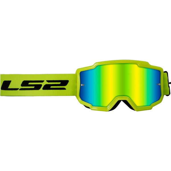 LS2 CHARGER PLUS GOGGLES 2026 in Hi-Viz -  Iridium Hi-Viz