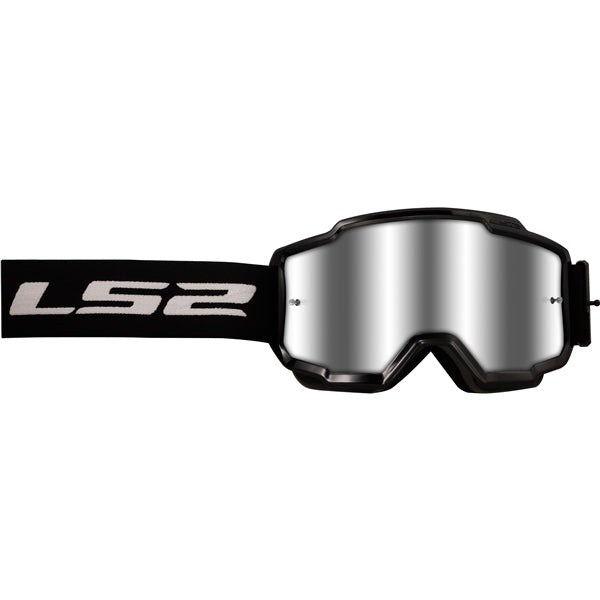 LS2 CHARGER PLUS GOGGLES 2026 in Black -  Iridium Silver