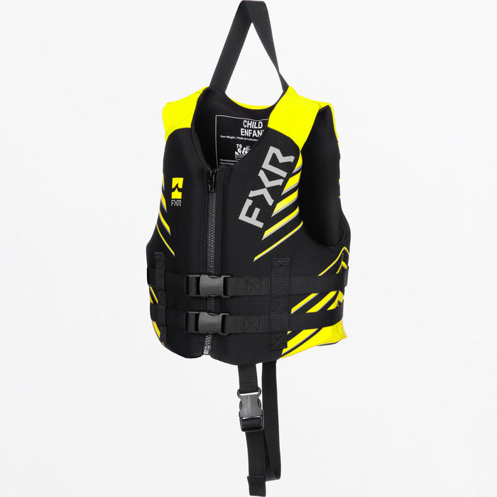 FXR PODIUM CHILD LIFE JACKET 2025 in Black/HiVis