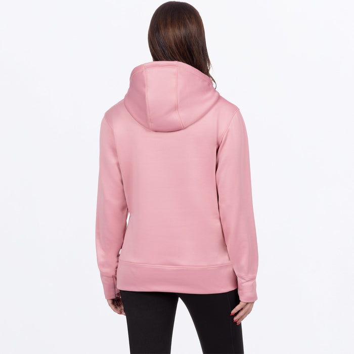 FXR WOMEN'S HYDROGEN TECH PULLOVER HOODIE in Rose