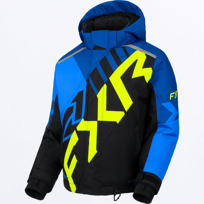 FXR YOUTH COLD CROSS CX JACKET 2025 - Blue/Black/HiVis