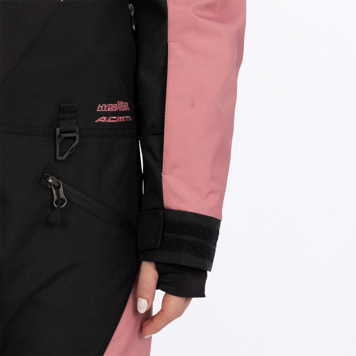 FXR Women's Cold Cross CX F.A.S.T.™ Monosuit in Black/Rose