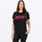 FXR WOMEN'S VICTORY PREMIUM T-SHIRT in Black/Razz