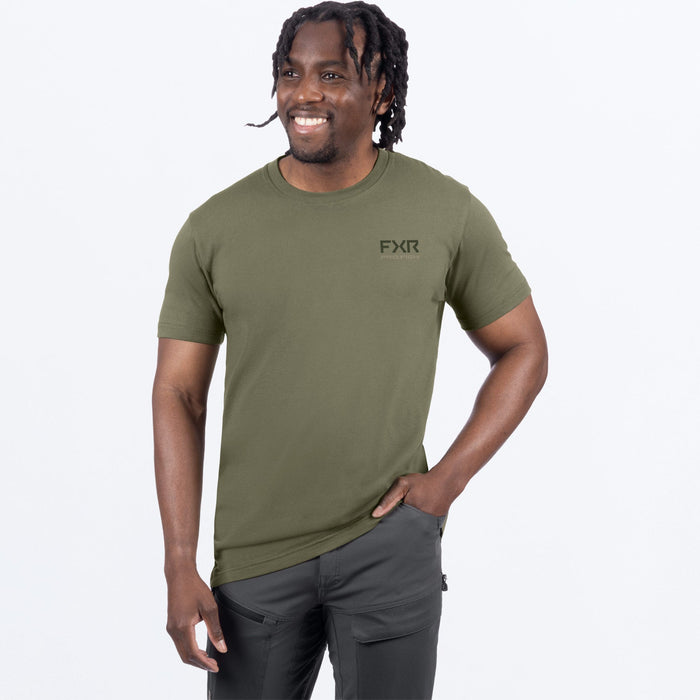 FXR BASS PREMIUM T-SHIRT 2025 - Moss/Army