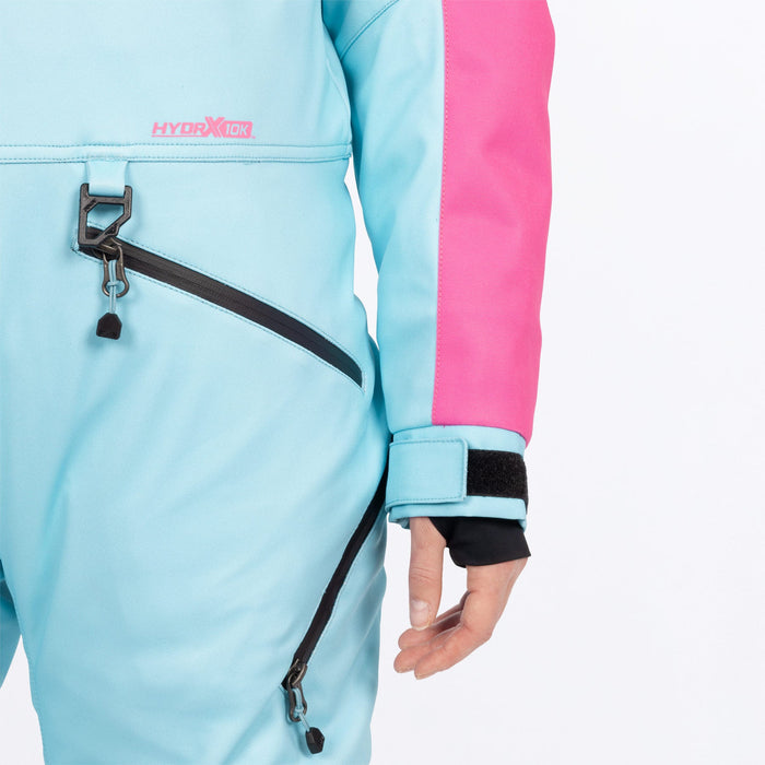 FXR Women's Revo F.A.S.T.™ Monosuit in Maui Blue/Steel/Blush