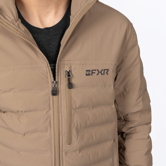FXR PODIUM WINDPROOF QUILTED JACKET in Canvas/Black