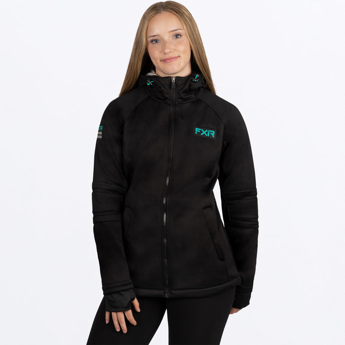 FXR Maverick Softshell Women's Jacket in Black/Mint