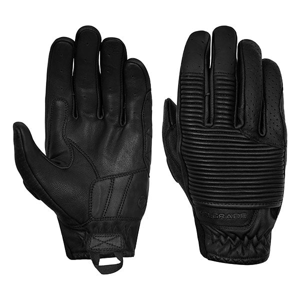 HELGRADE BRODY LEATHER GLOVES in Black