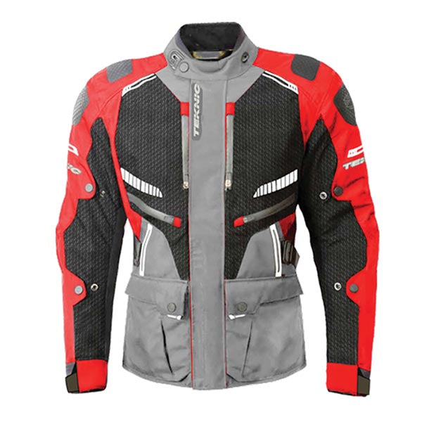 TEKNIC TERRAIN WATERPROOF TEXTILE JACKET 2026 in Red/Grey/Black