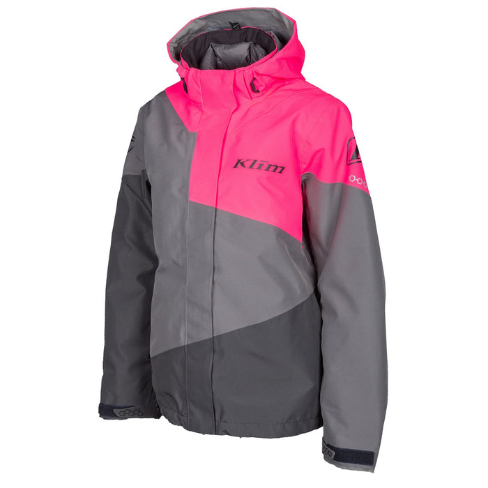 Klim Women's Fuse Jacket in Castlerock Gray - Knockout Pink - 2021