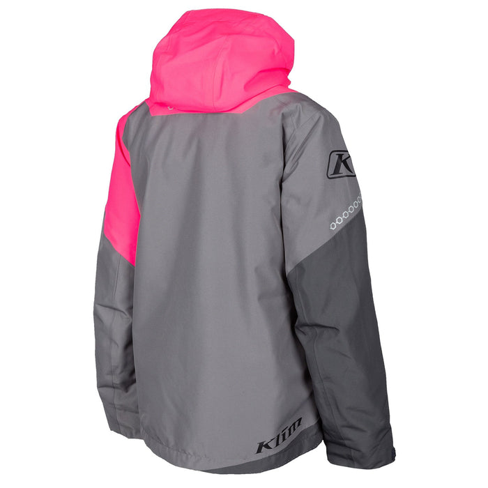 Klim Women's Fuse Jacket in Castlerock Gray - Knockout Pink - 2021