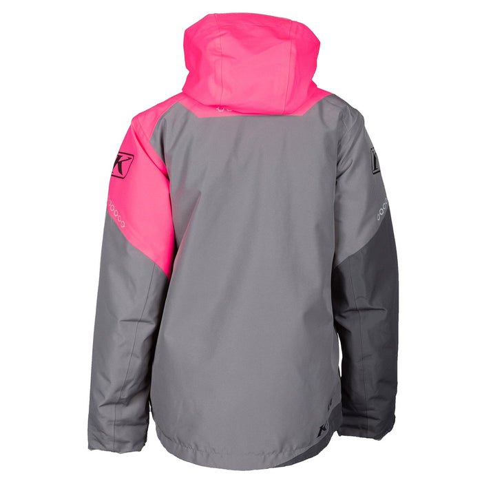 Klim Women's Fuse Jacket in Castlerock Gray - Knockout Pink - 2021