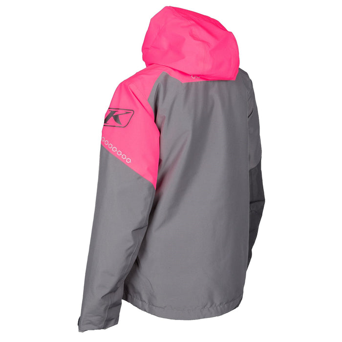 Klim Women's Fuse Jacket in Castlerock Gray - Knockout Pink - 2021