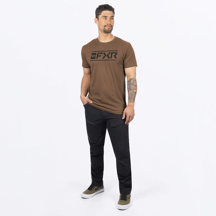 FXR VICTORY PREMIUM T-SHIRT in Teak/Black
