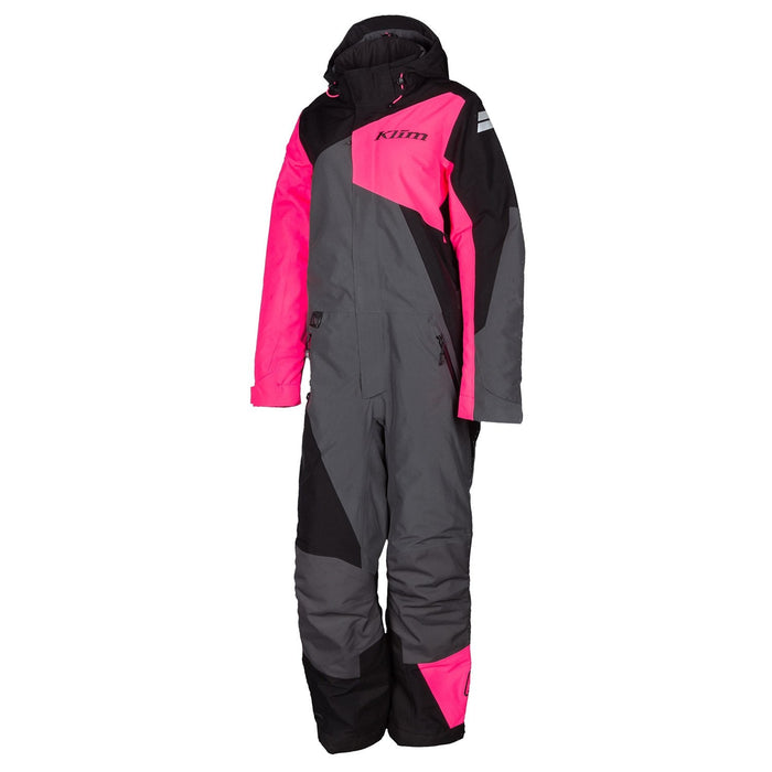 Klim Women's Vailslide One Piece in Knockout Pink - Black 2021