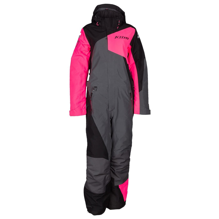 Klim Women's Vailslide One Piece in Knockout Pink - Black 2021