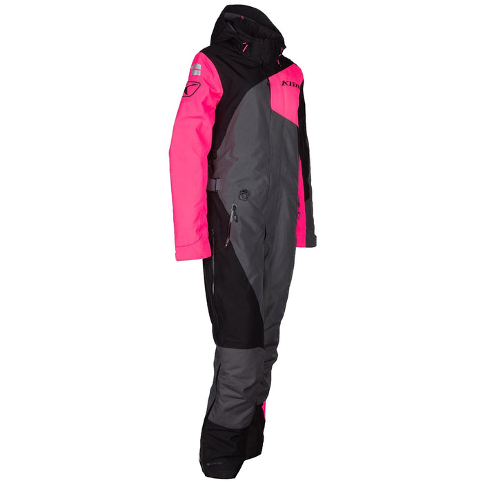 Klim Women's Vailslide One Piece in Knockout Pink - Black 2021