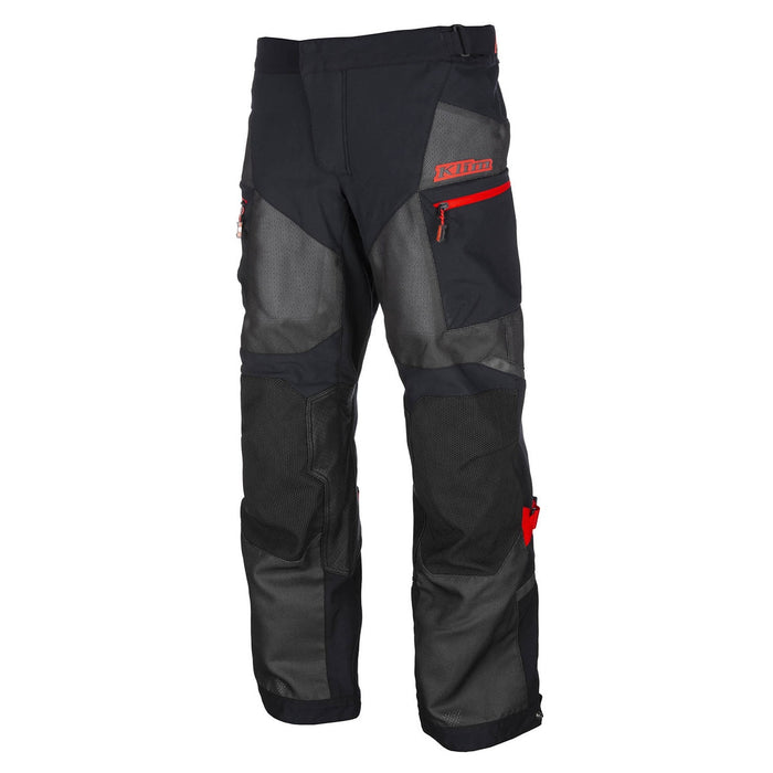 KLIM BAJA S4 PANT in Black - Fiery Red
