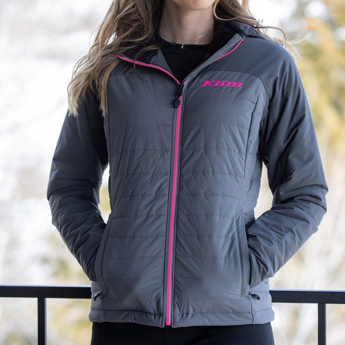 Klim Women's Waverly Jackets in Asphalt - Castlerock Gray - 2021