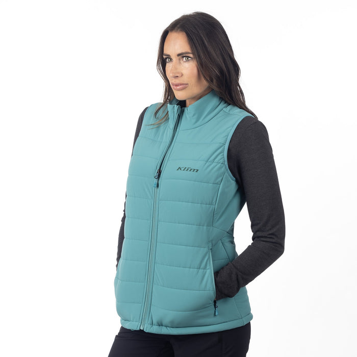KLIM Waverly Stretch Insulated Vest in Green-Blue Slate 2025