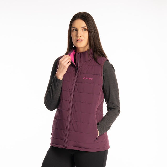 KLIM Waverly Stretch Insulated Vest in Italian Plum