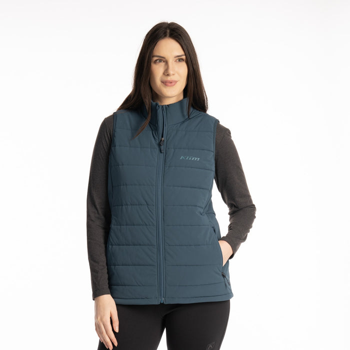 KLIM Waverly Stretch Insulated Vest in Reflecting Pond