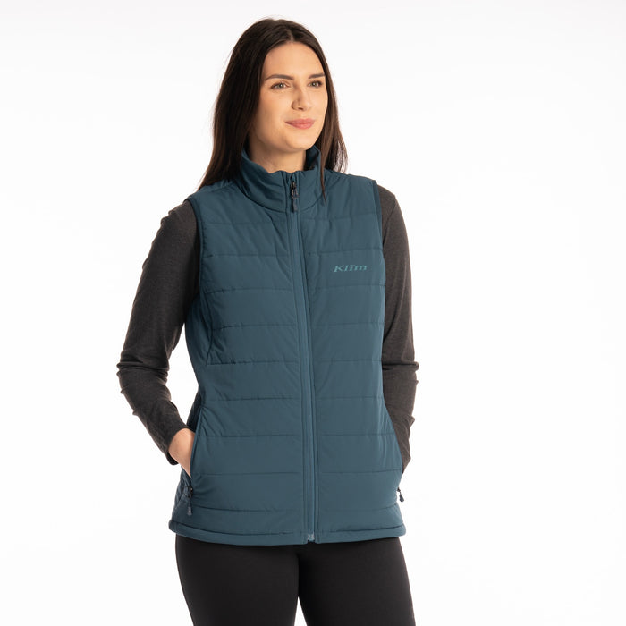 KLIM Waverly Stretch Insulated Vest in Reflecting Pond