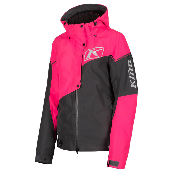Klim Alpine Jacket in Knockout Pink - Asphalt