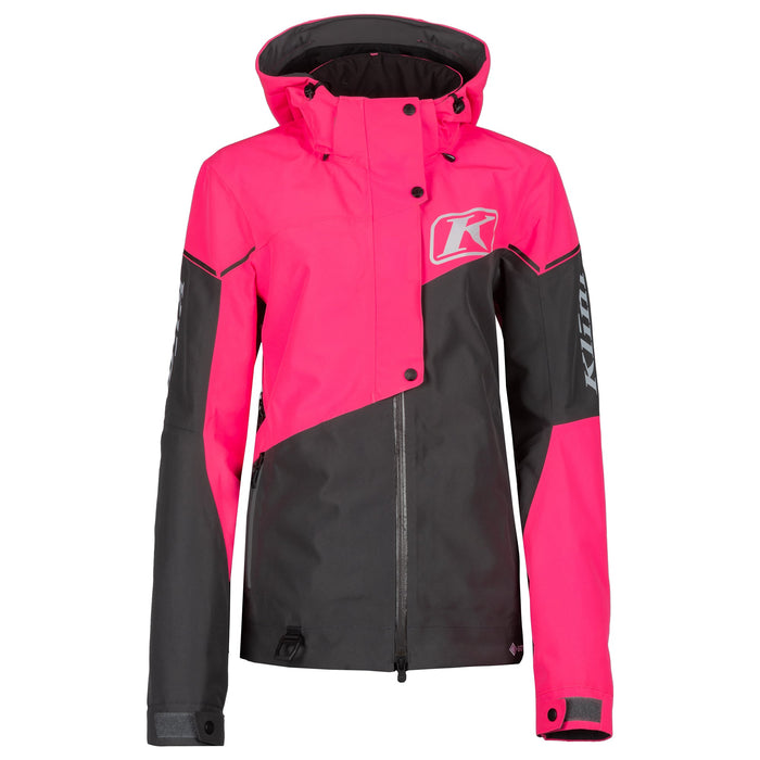 Klim Alpine Jacket in Knockout Pink - Asphalt