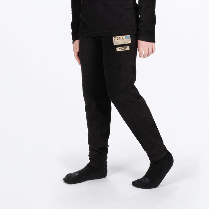 FXR YOUTH PYRO THERMAL SET in Black