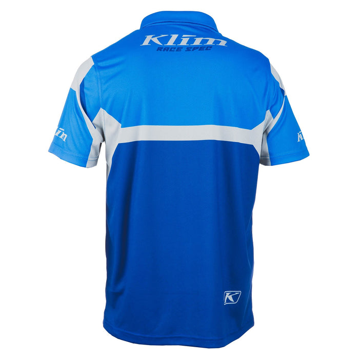 KLIM Launch Polo in Electric Blue Lemonade - Nightfall Blue