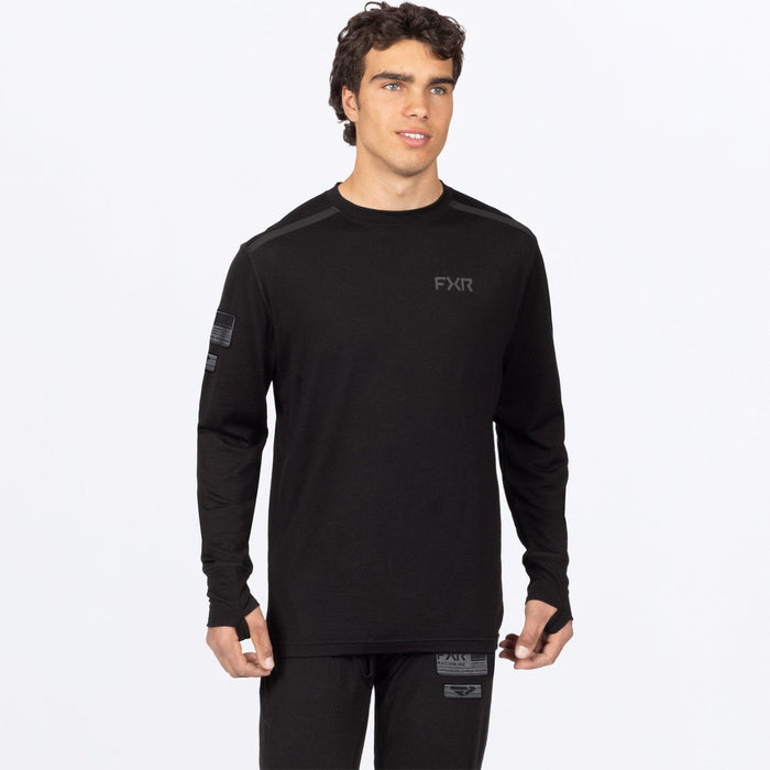 FXR VAPOR MERin O LONGSLEEVE in Black