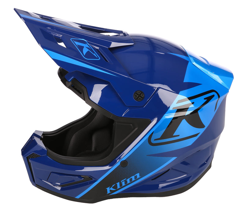 Klim T1 Freeride Youth Helmet ECE in Descent Nightfall Blue