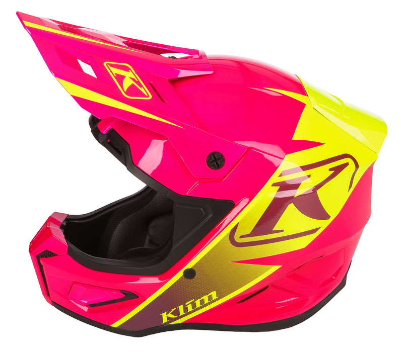 Klim T1 Freeride Youth Helmet ECE in Descent Pink Glow