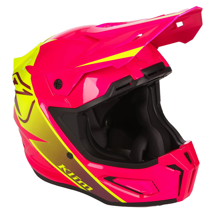 Klim T1 Freeride Youth Helmet ECE in Descent Pink Glow