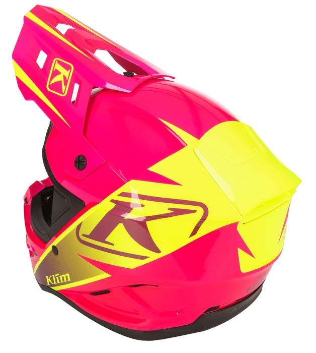 Klim T1 Freeride Youth Helmet ECE in Descent Pink Glow