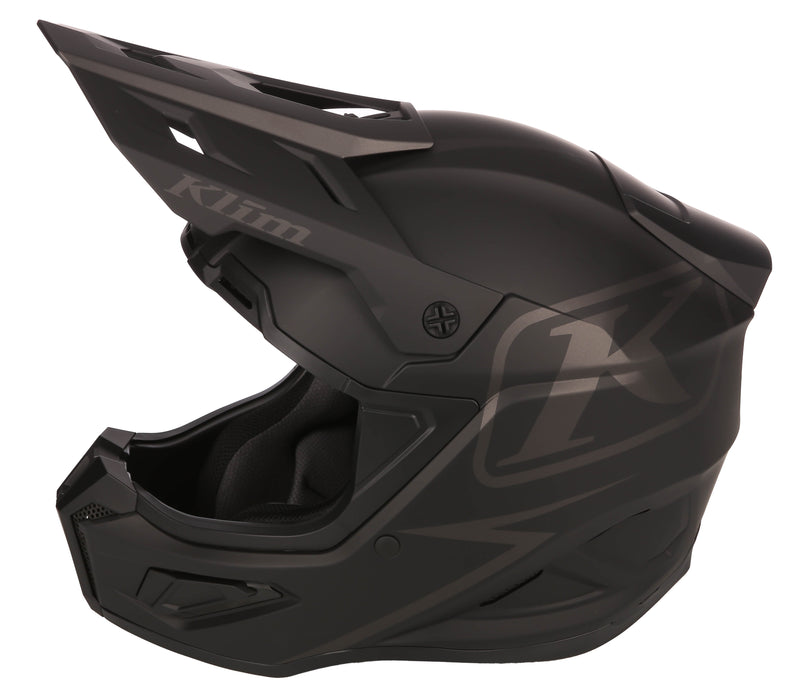 Klim T1 Freeride Youth Helmet ECE in Solid Matte Black