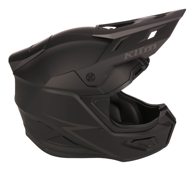 Klim T1 Freeride Youth Helmet ECE in Solid Matte Black