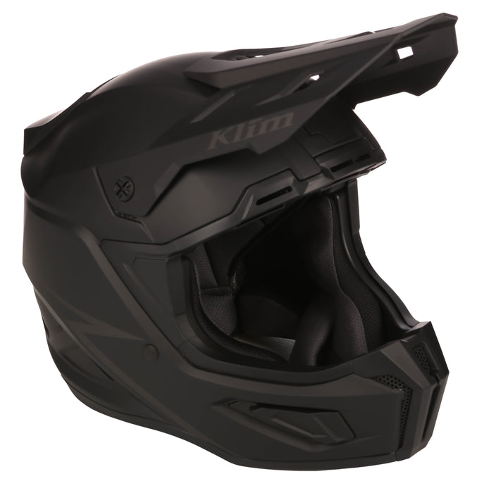 Klim T1 Freeride Youth Helmet ECE in Solid Matte Black