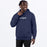 FXR MITERED COTTON PULLOVER HOODIE in Midnight/Grey