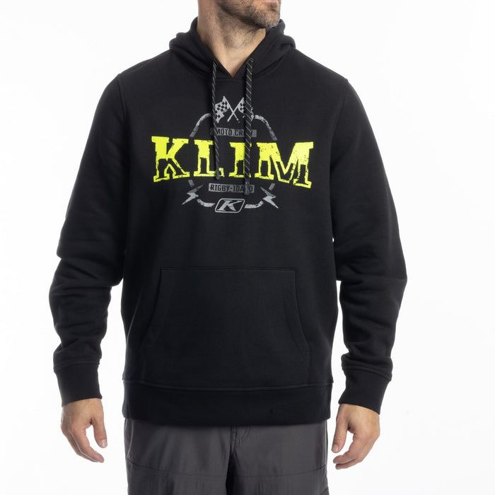 KLIM DIRT RIDER PULLOVER HOODIE 2025 in Black - Hi-Vis