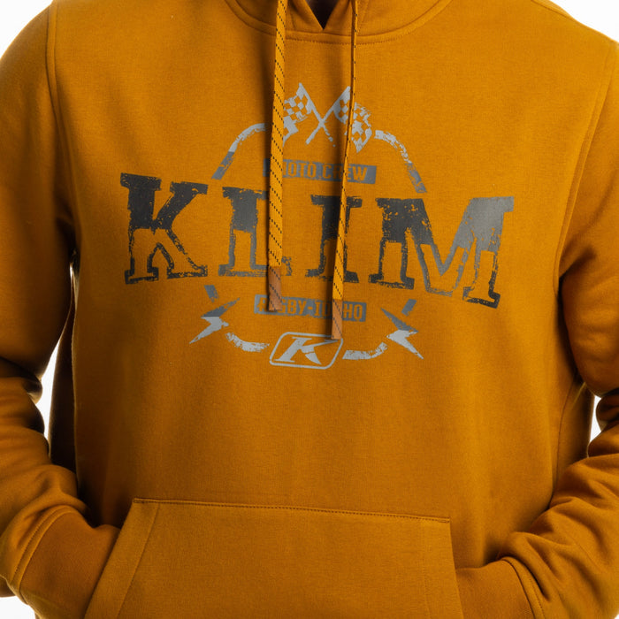 KLIM DIRT RIDER PULLOVER HOODIE 2025 in Golden Brown - Black