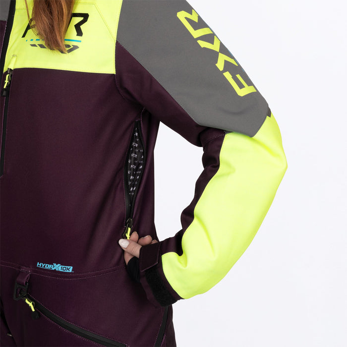 FXR Women's Revo F.A.S.T.™ Monosuit in Plum/TI/Muted Vis